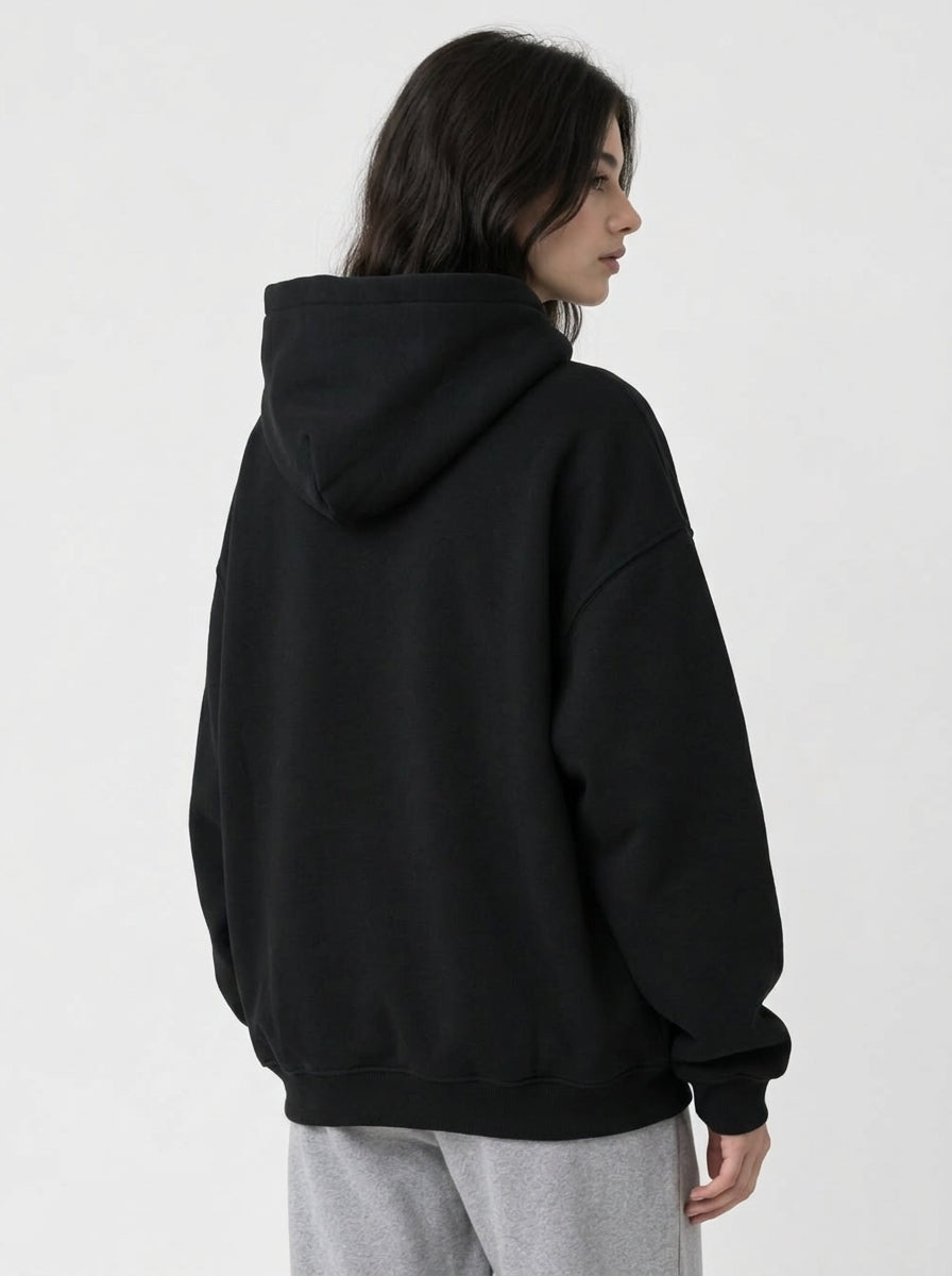 Panda Climb Black Hoodie