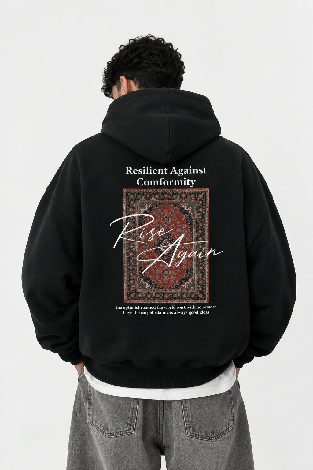 Rise Again Black Hoodie