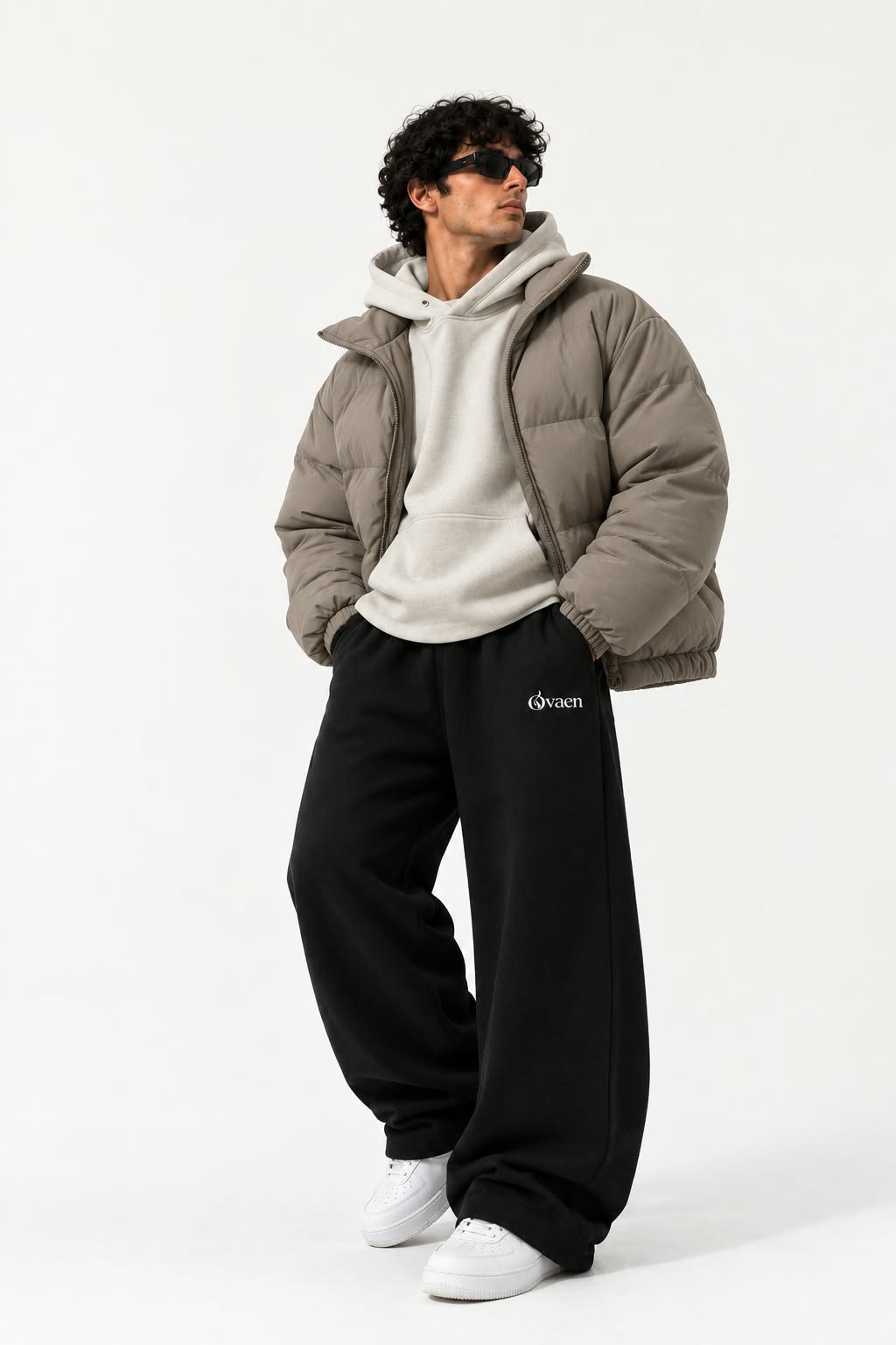 Black Wide-Leg Sweatpant