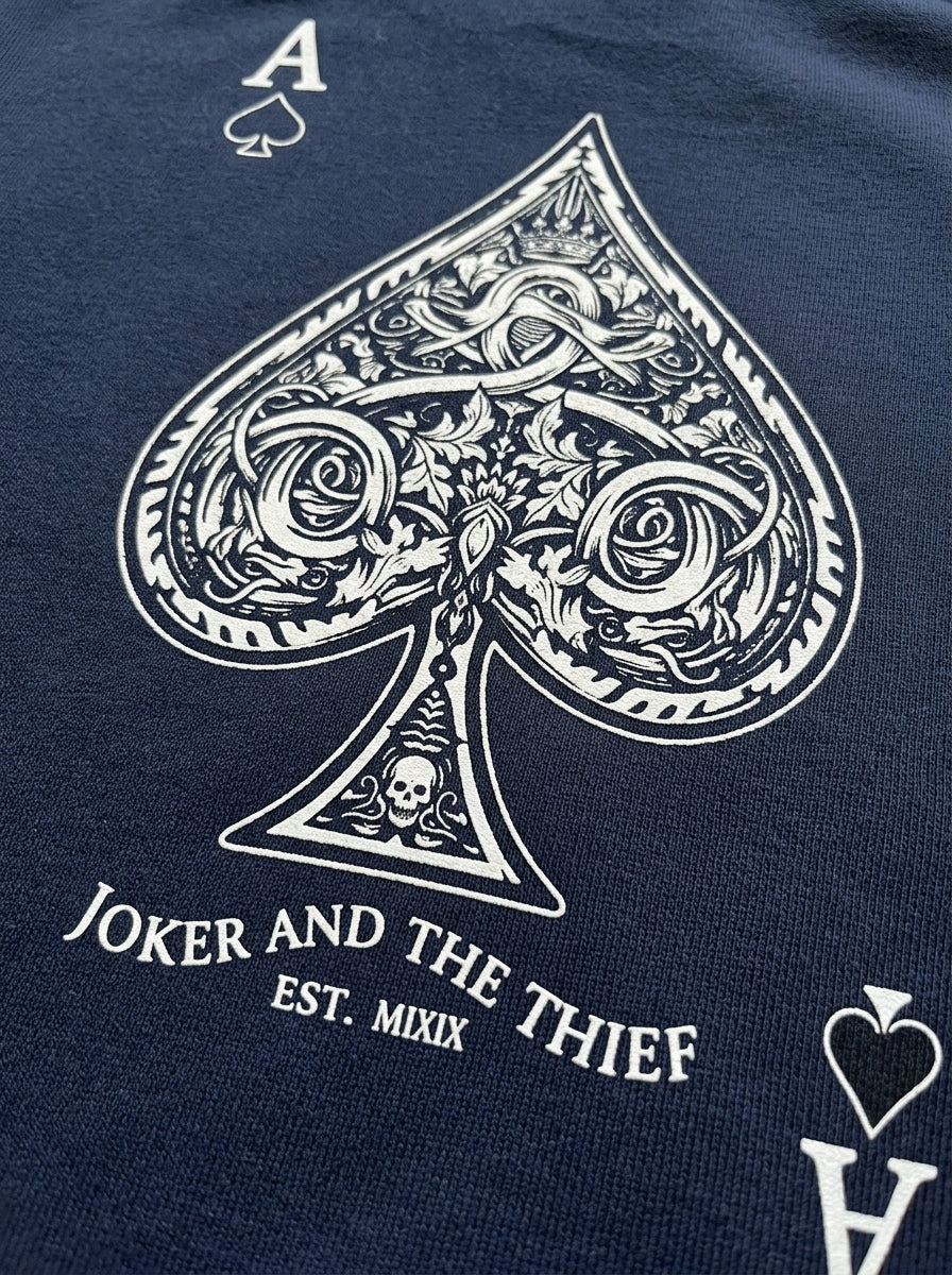 Ace of Spades Navy Hoodie