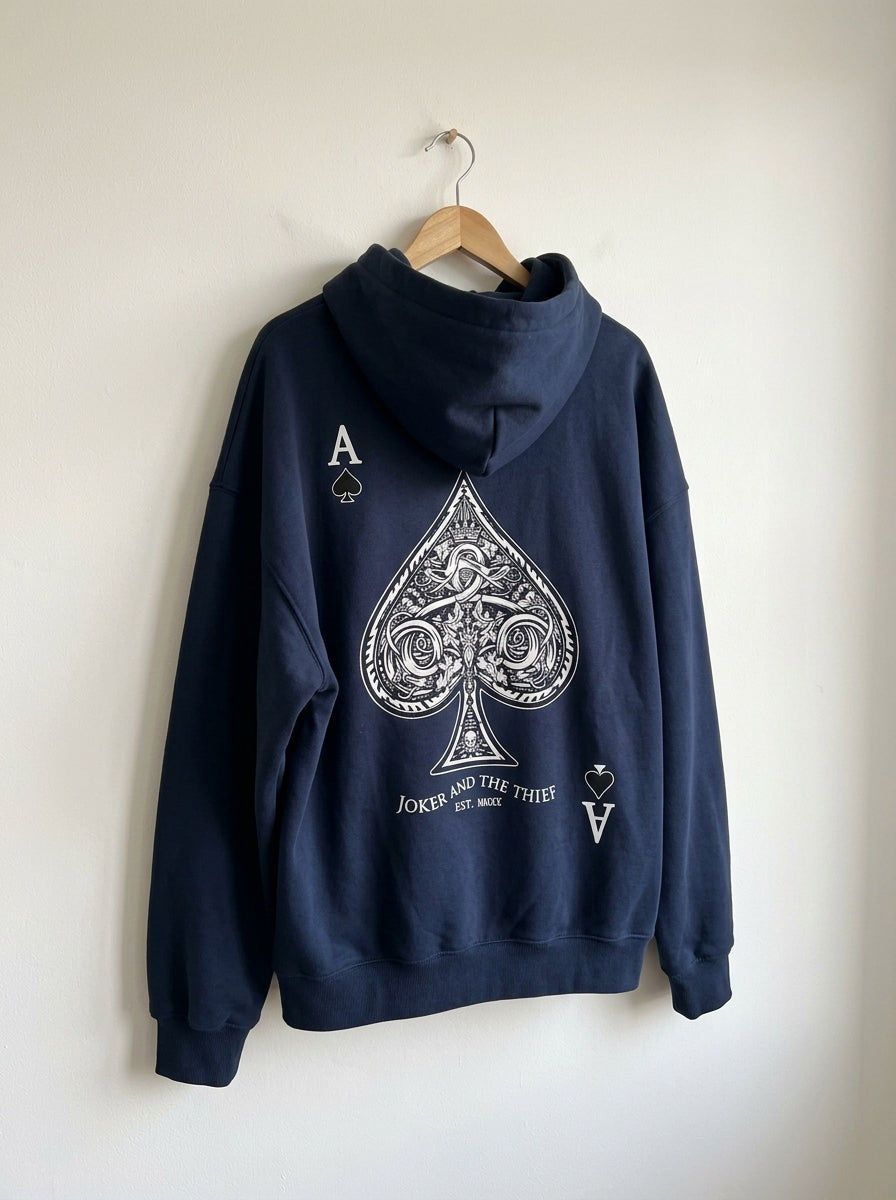 Ace of Spades Navy Hoodie