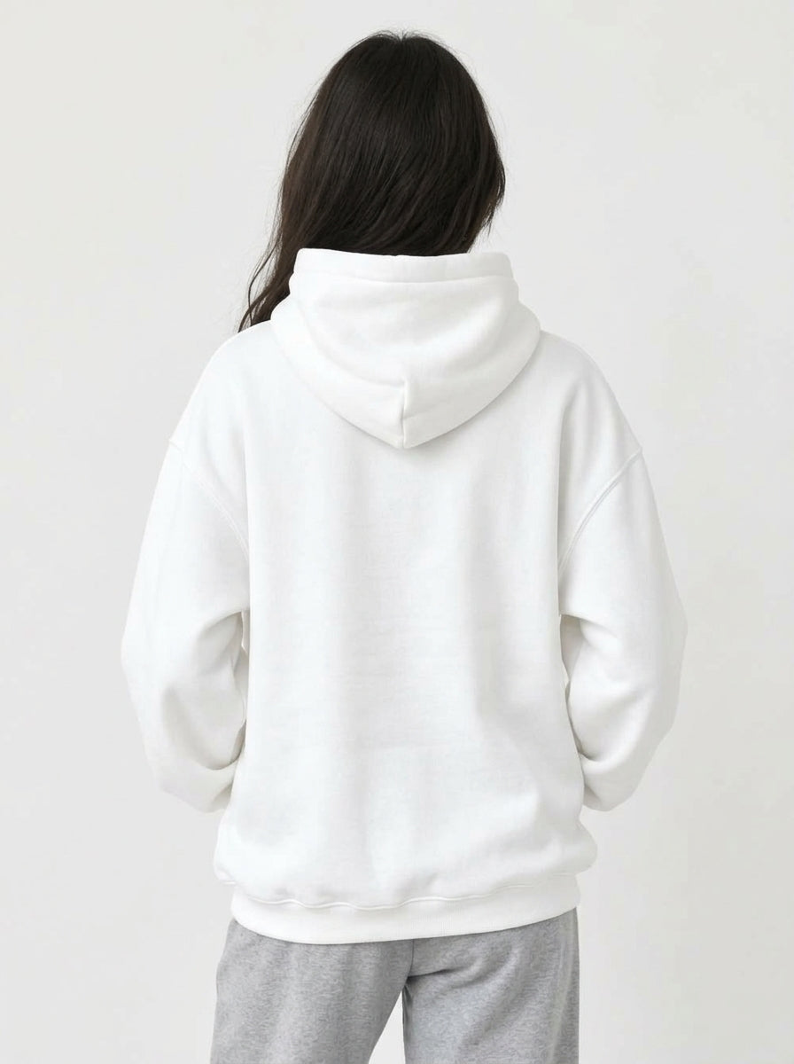 Panda Climb White Hoodie