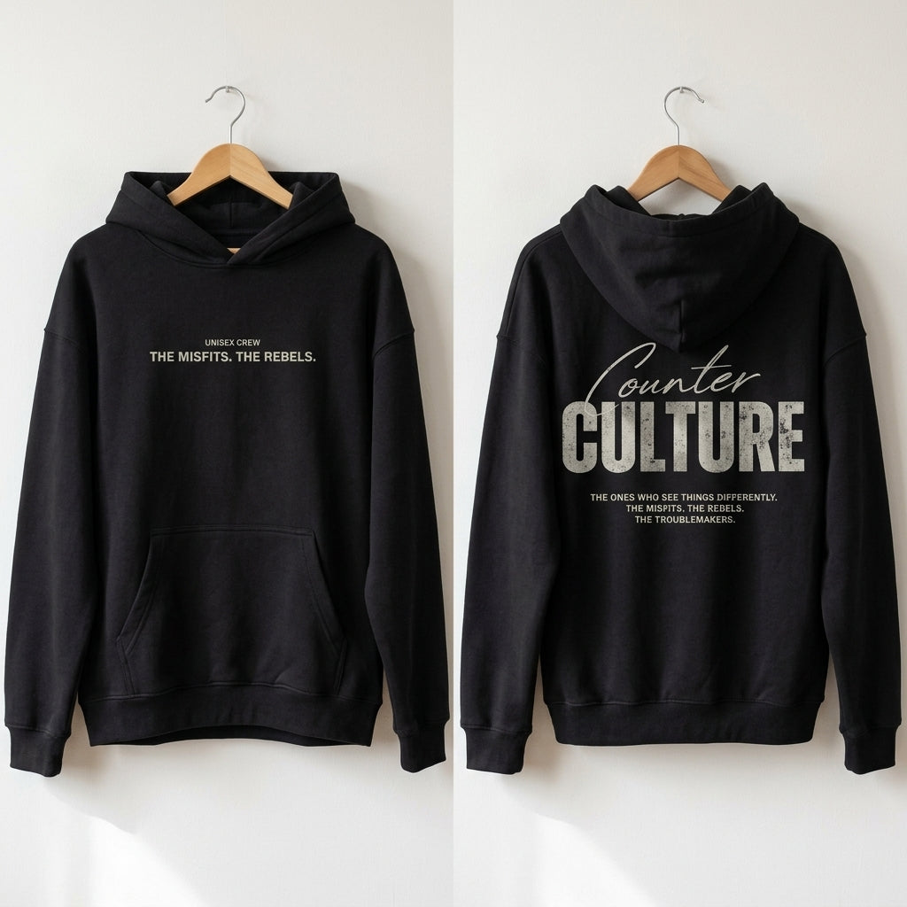 Counter Culture Black Hoodie