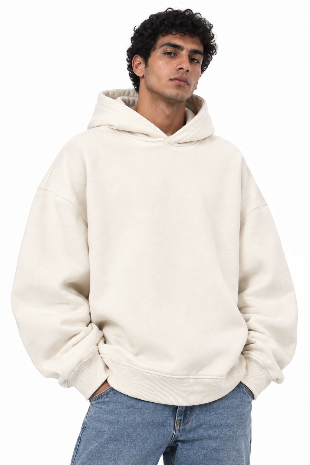 White Oversized Hoodie
