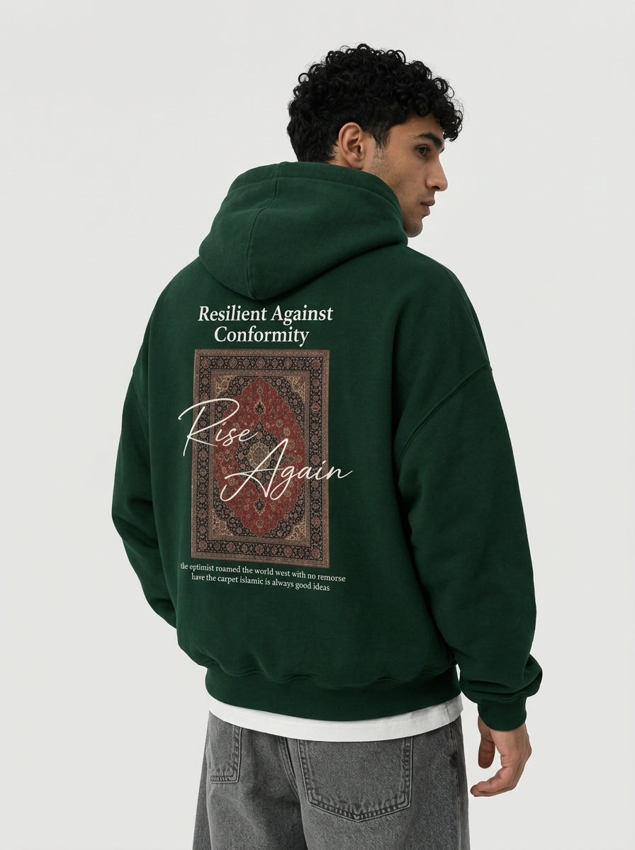 Rise Again Olive-Green Hoodie