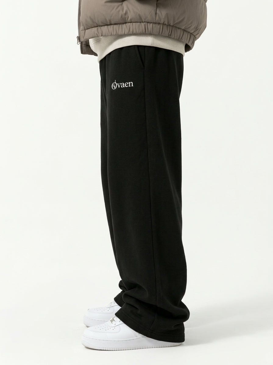 Black Wide-Leg Sweatpant