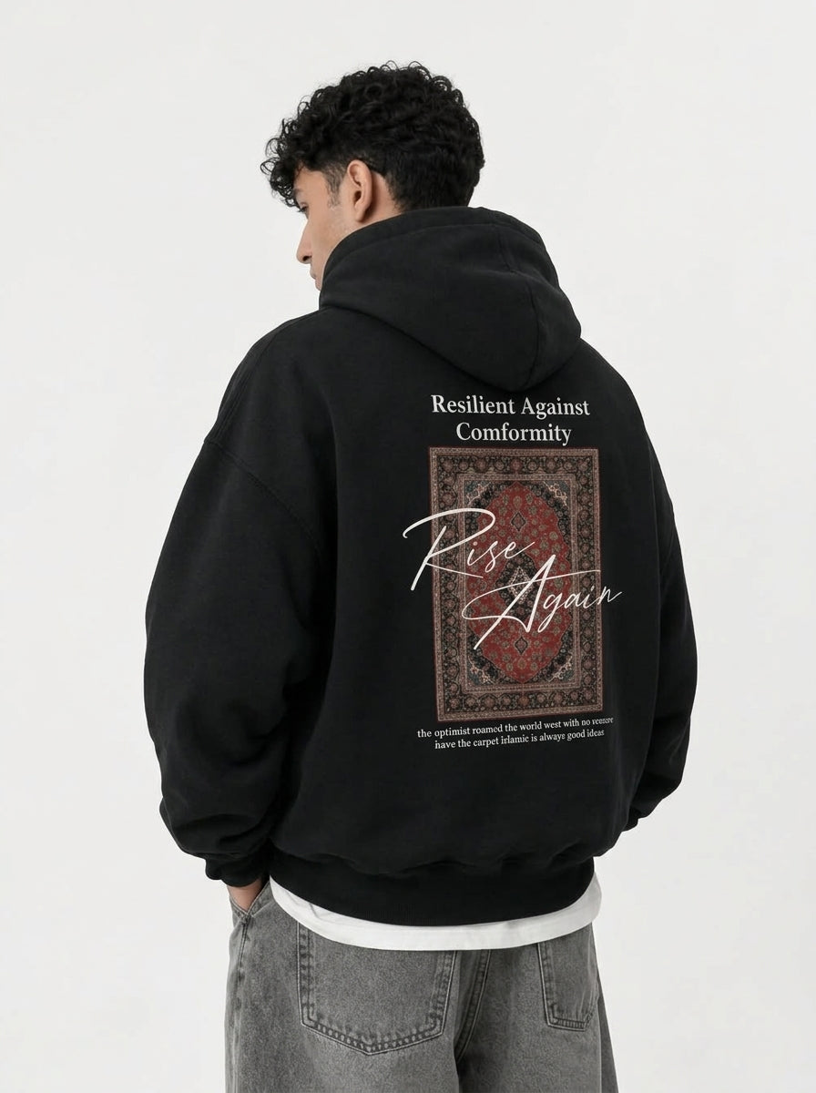 Rise Again Black Hoodie