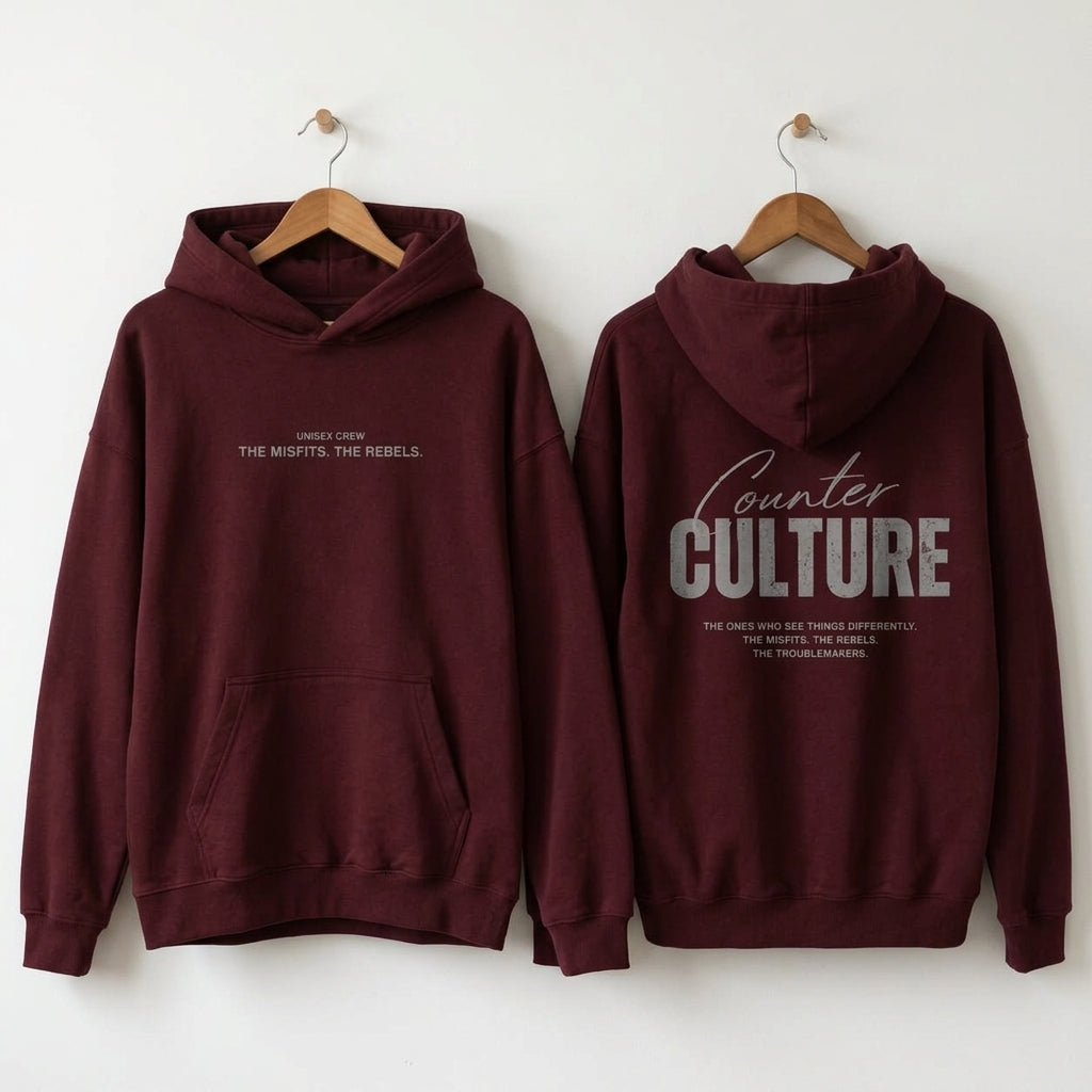 Counter Culture Burgandy Hoodie