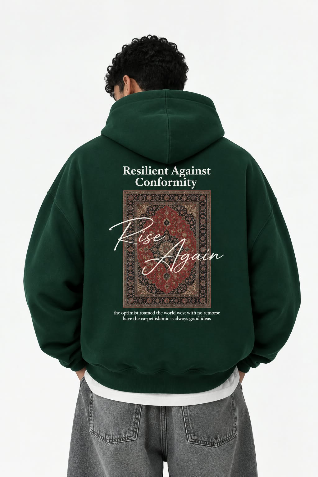 Rise Again Olive-Green Hoodie