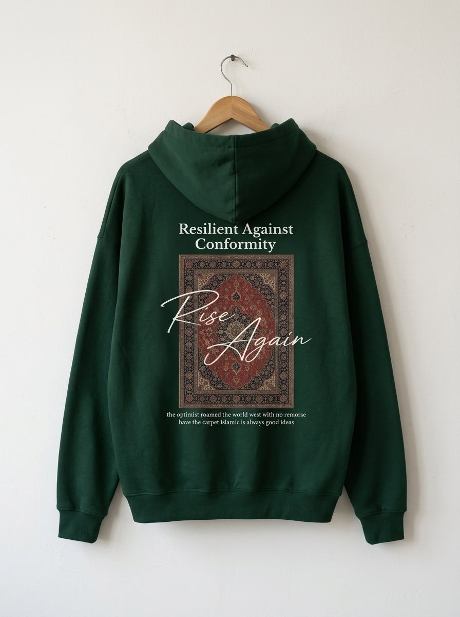 Rise Again Olive-Green Hoodie
