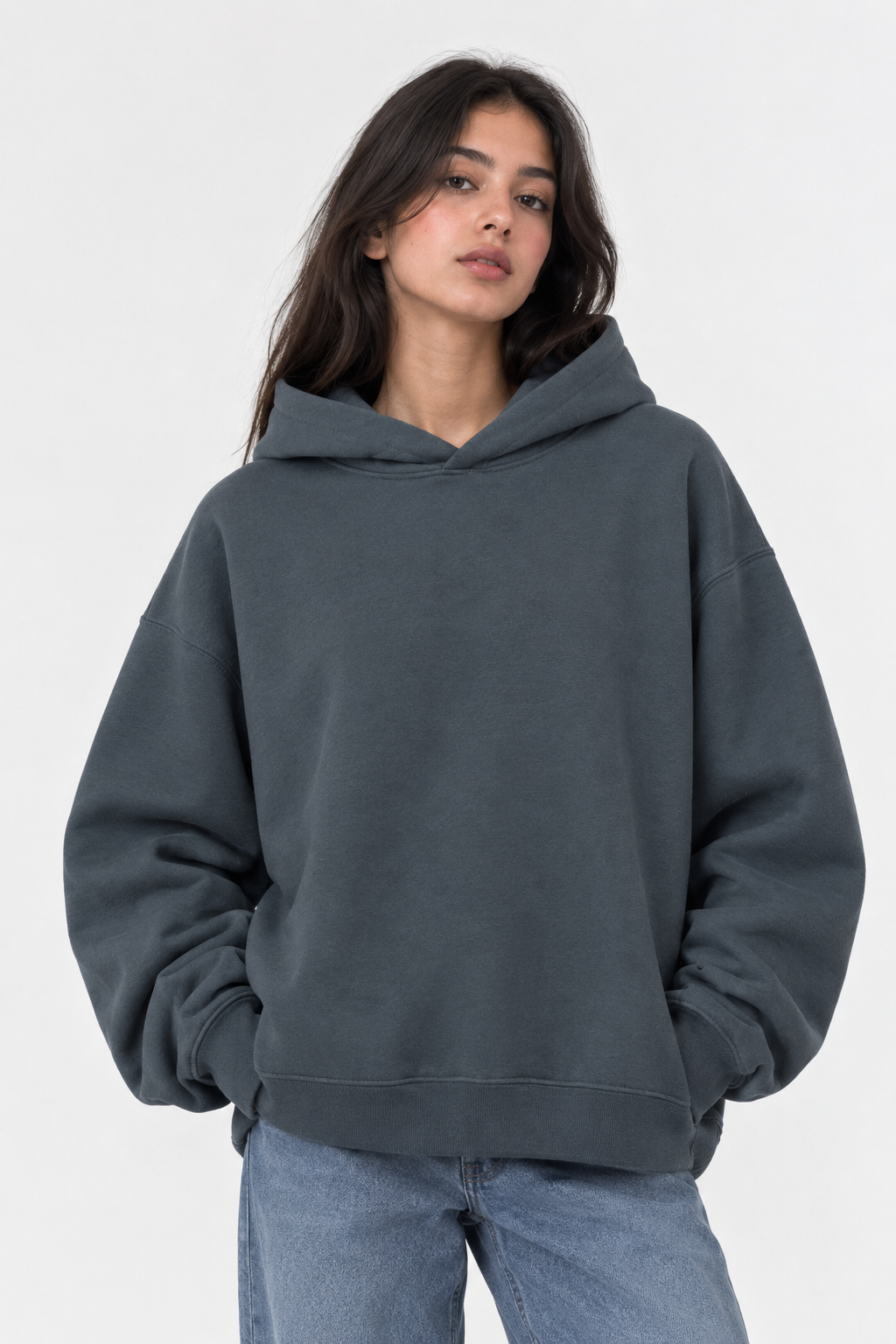Steel Oversized Hoodie -W