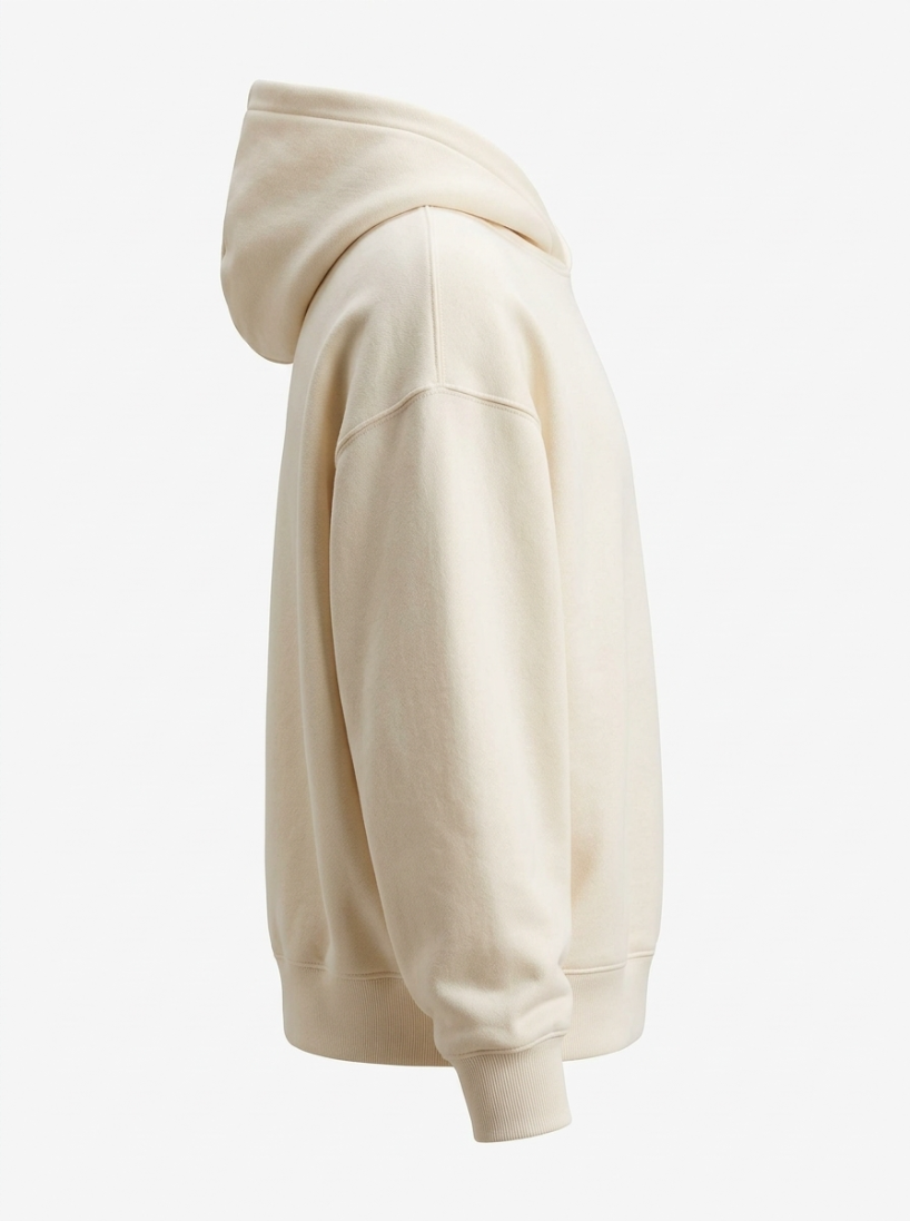 White Oversized Hoodie - W