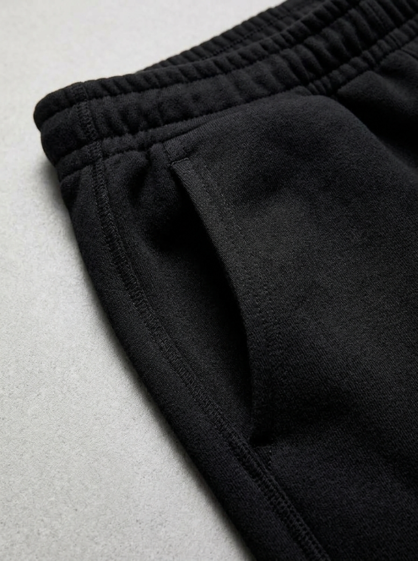 Black Wide-Leg Sweatpant