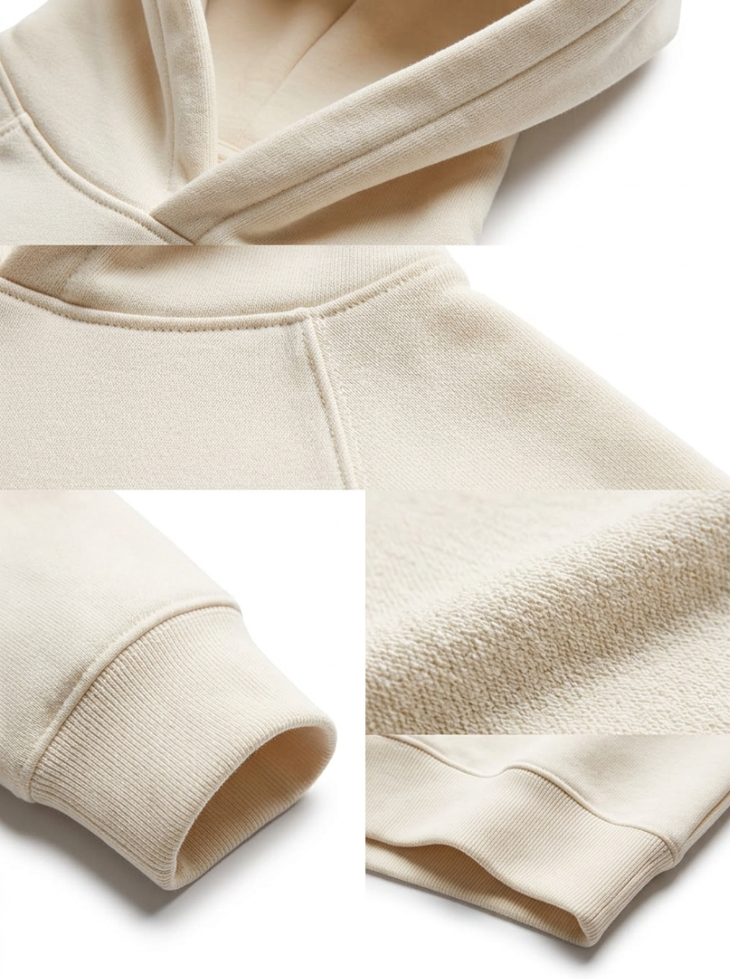 White Oversized Hoodie - W