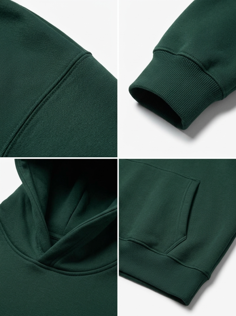 Olive Oversized Hoodie - W
