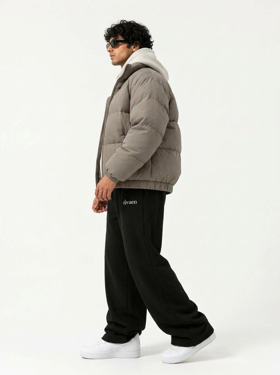 Black Wide-Leg Sweatpant