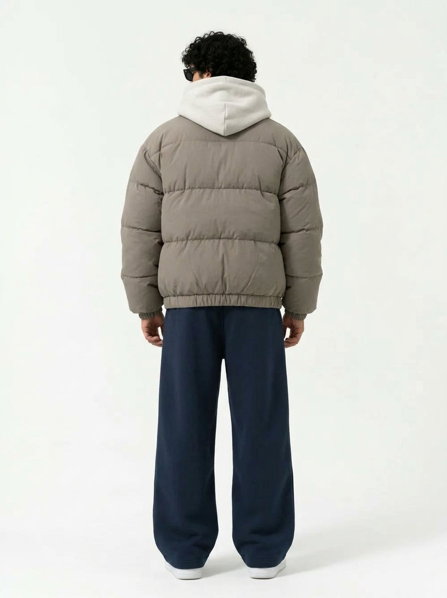 Navy Wide-Leg Sweatpant