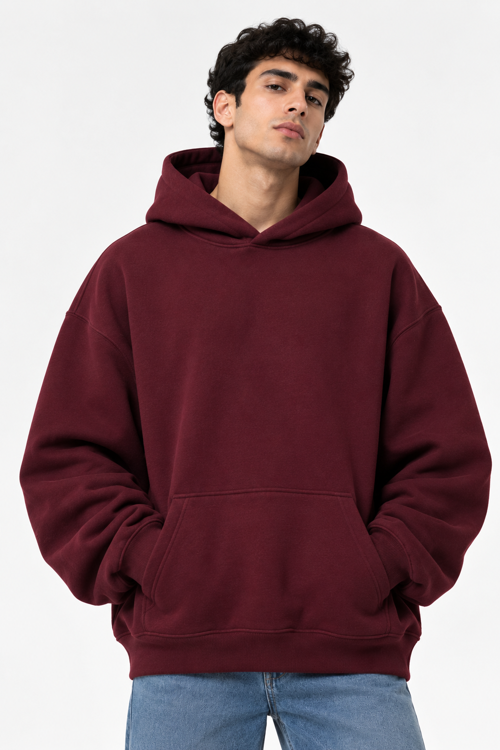 Burgundy Oversized Hoodie