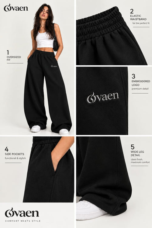 Balloon Fit Sweatpants – Black W