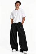 Balloon Fit Sweatpants – Black