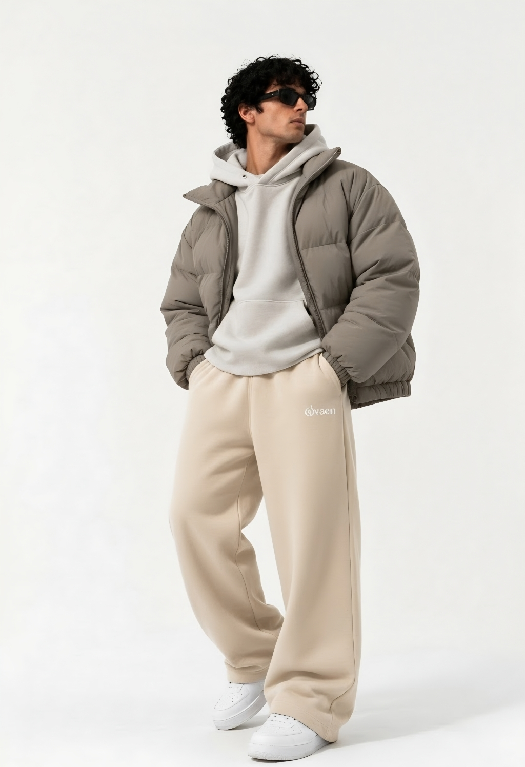 Beige Essential Sweatpants