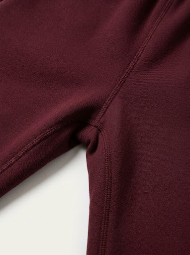 Burgundy Wide-Leg Sweatpant